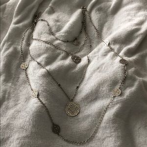 Premier Designs 4 Strand Silver Necklace